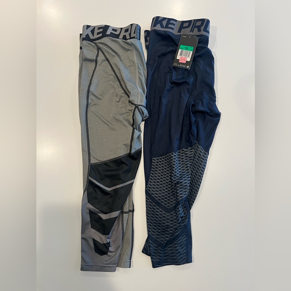 TWO Mens Nike Pro Max 3/4 compression tights XL